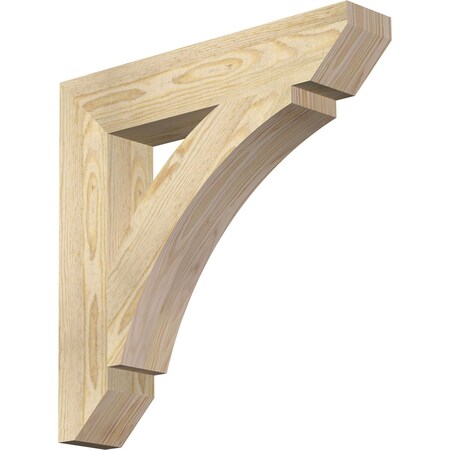 Ekena Millwork Thorton Slat Rough Sawn Bracket, Douglas Fir, 4"W x 22"D x 22"H BKT04X22X22THR06RDF